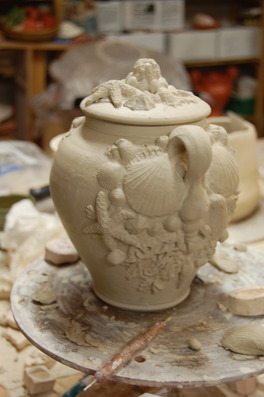 Click for more full size Custom Handmade Ceramic Urn