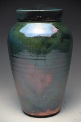 hand thrown ceramic stoneware cremation urns, funeral urns or funerary urns